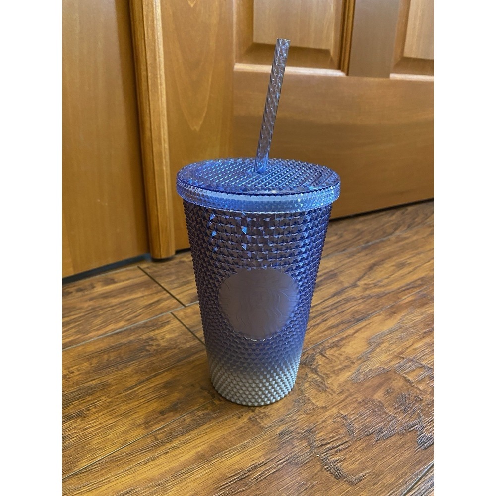 Starbucks Holiday 2023 Icy Ombre Blue Silver 16 Oz Studded Tumbler New W/o Box